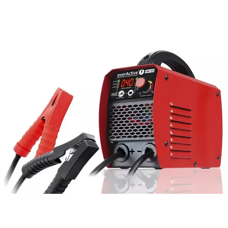 Autoladegerät everActive CBC40 12V/24V, Fahrzeugbatterieladegerät kompatibel mit 12V- und 24V-Systemen