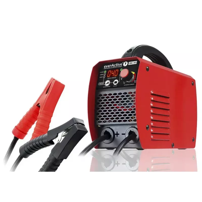 Autoladegerät everActive CBC40 12V/24V, Fahrzeugbatterieladegerät kompatibel mit 12V- und 24V-Systemen