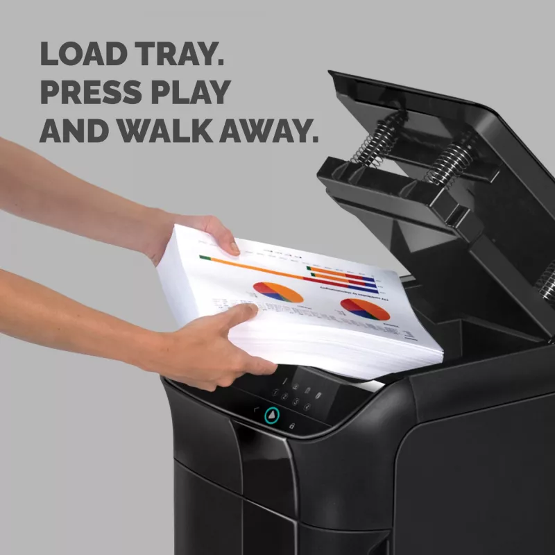 Fellowes AutoMax 600M Papierschredder Mikroschnitt 60 dB 23 cm Schwarz