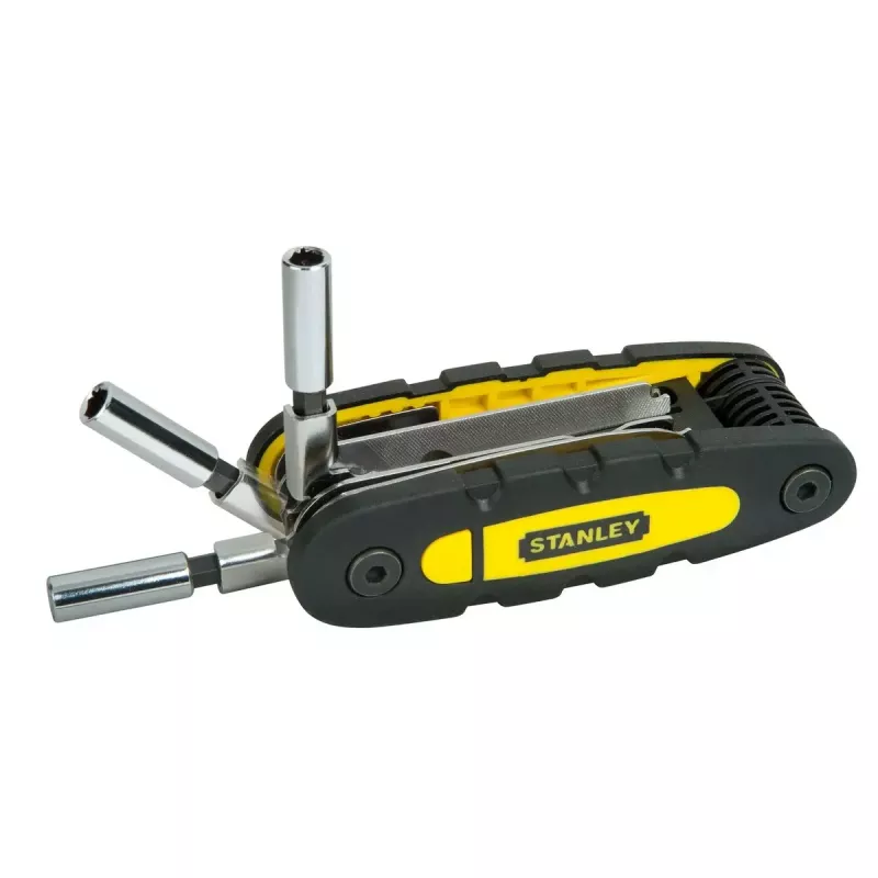 Multitool STANLEY 14-in-1 klappbares Verriegelungswerkzeug, schwarz/gelb, 14 Funktionen