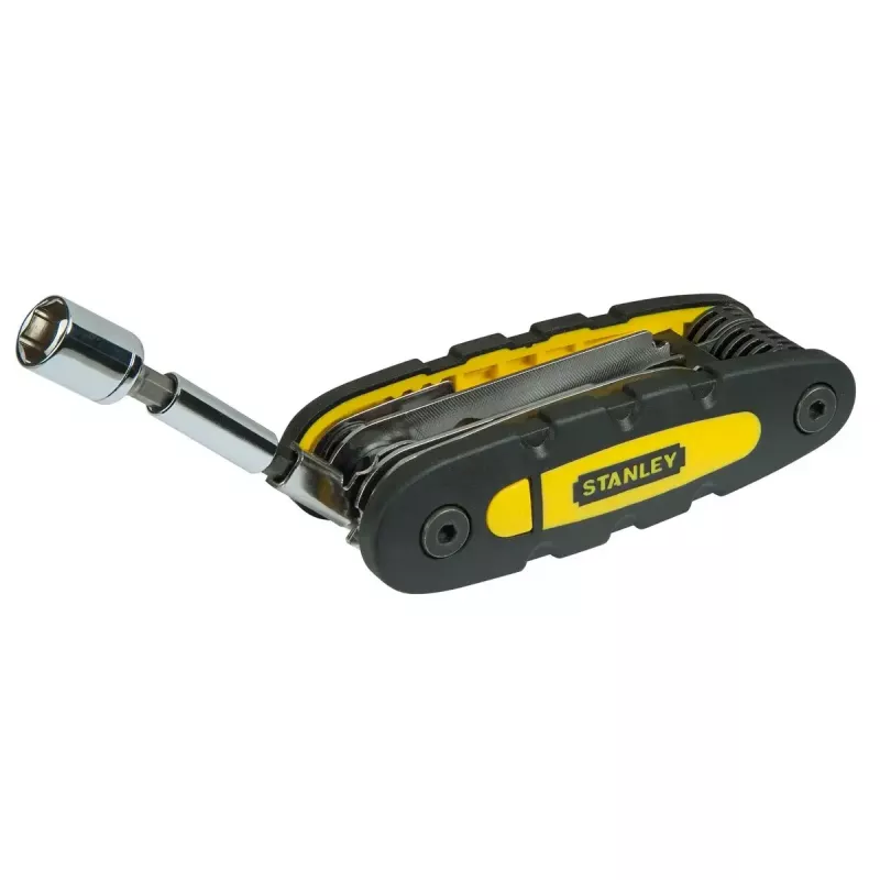 Multitool STANLEY 14-in-1 klappbares Verriegelungswerkzeug, schwarz/gelb, 14 Funktionen