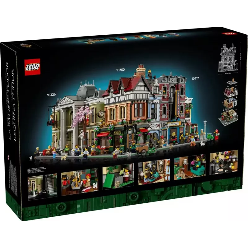 LEGO Icons Bauset 10350 Tudor Corner House — 3.266 Teile, 8 Minifiguren, Alter 18+, 260×250×310 mm