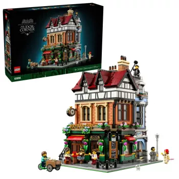 LEGO Icons Bauset 10350 Tudor Corner House — 3.266 Teile, 8 Minifiguren, Alter 18+, 260×250×310 mm