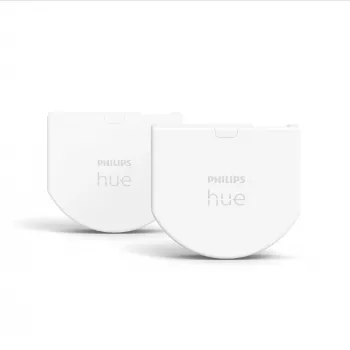 Philips Hue Wandschaltermodul 2er-Pack, Kabellos, Weiß, IP20, Kunststoff, IP20, III