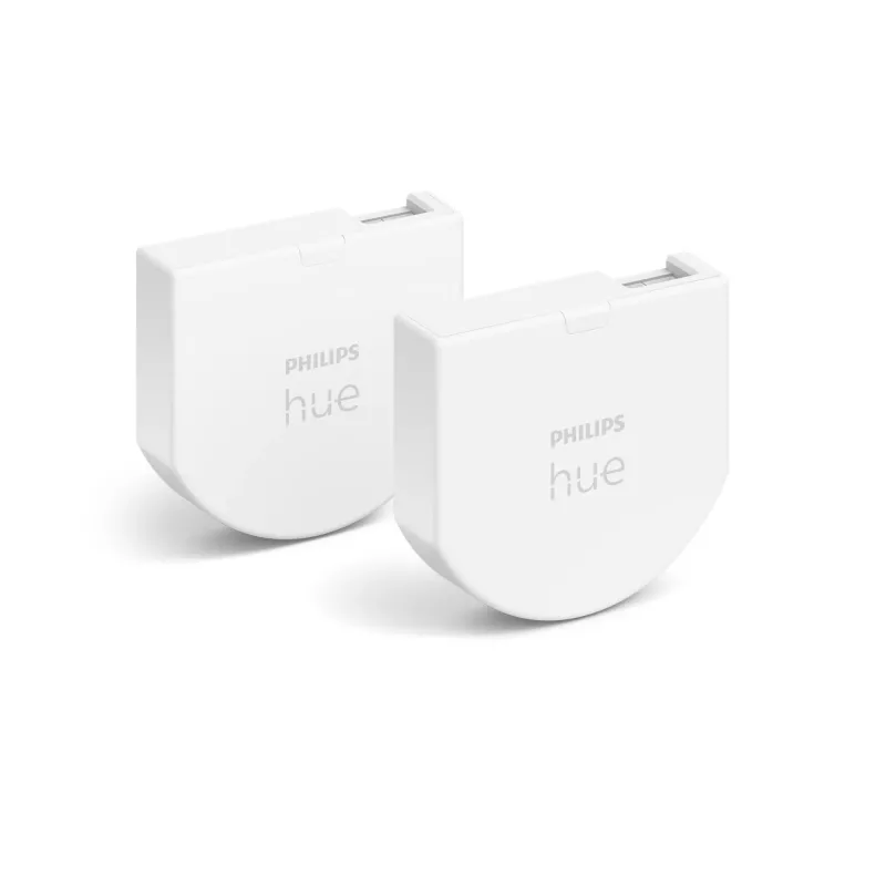 Philips Hue Wandschaltermodul 2er-Pack, Kabellos, Weiß, IP20, Kunststoff, IP20, III