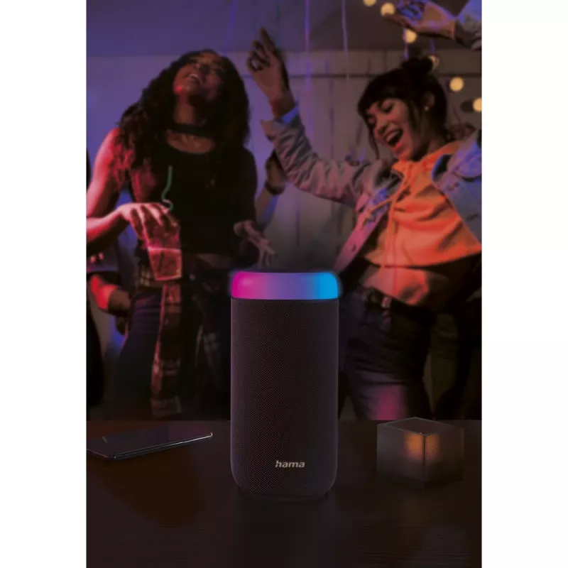 Hama Shine 2.0 Stereo tragbarer Lautsprecher Schwarz 30 W