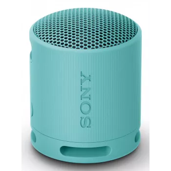 Sony SRS-XB100 - Kabelloser tragbarer Bluetooth-Lautsprecher, robust IP67 wasserdicht & staubdicht, 16 Stunden Akku, umweltfreundlich, Outdoor und Reise in Blau