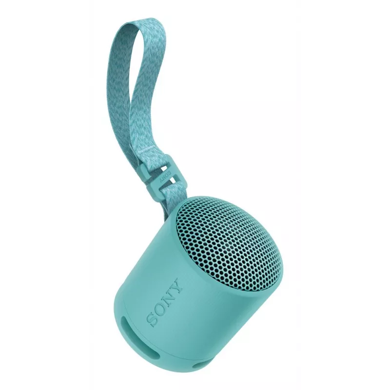 Sony SRS-XB100 - Kabelloser tragbarer Bluetooth-Lautsprecher, robust IP67 wasserdicht & staubdicht, 16 Stunden Akku, umweltfreundlich, Outdoor und Reise in Blau
