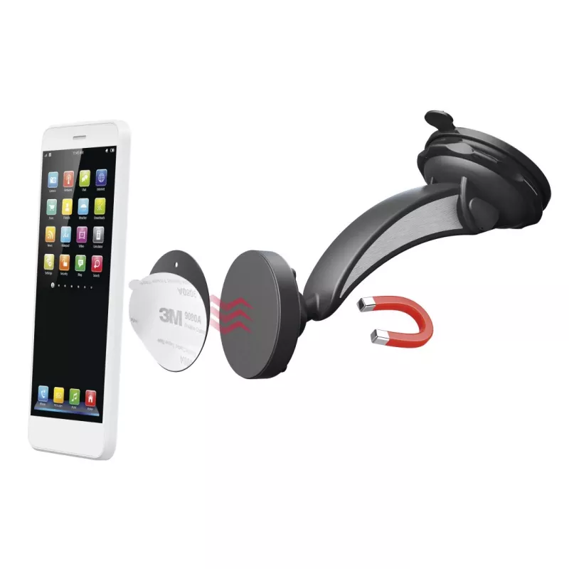 Passive Halterung Hama Magnet 00201512 Schwarz für Mobiltelefon/Smartphone