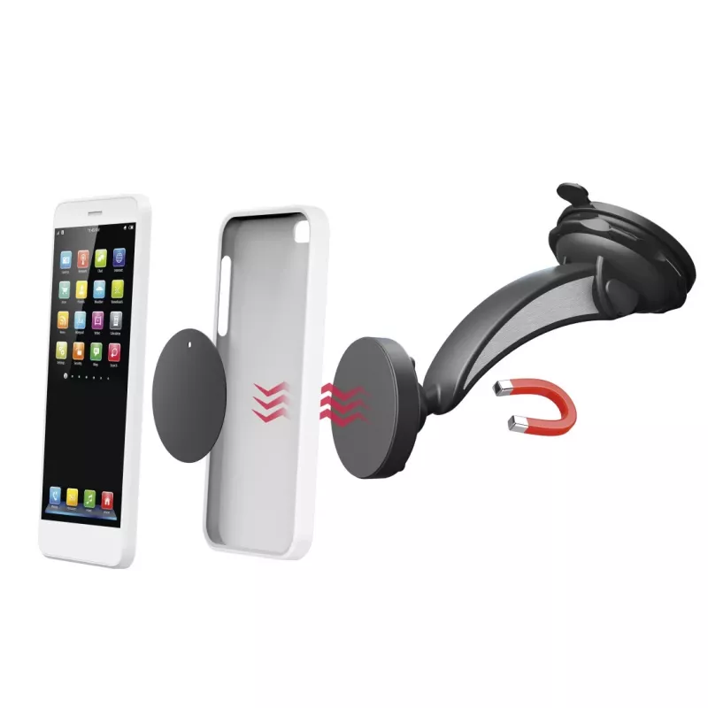 Passive Halterung Hama Magnet 00201512 Schwarz für Mobiltelefon/Smartphone