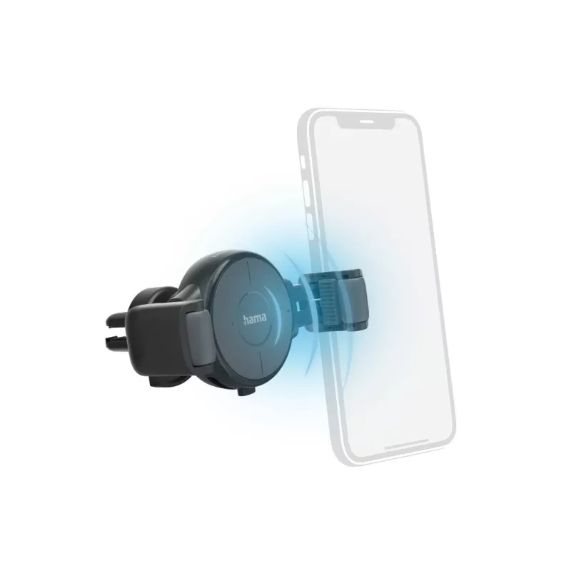 Hama FC10 Flex-Set Smartphone Anthrazit Zigarettenanzünder Kabelloses Laden Schnellladung Auto
