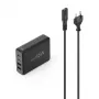 Hama 00201979 Ladegerät für mobile Geräte Laptop, Powerbank, Smartphone, Tablet Schwarz AC Schnellladung Indoor