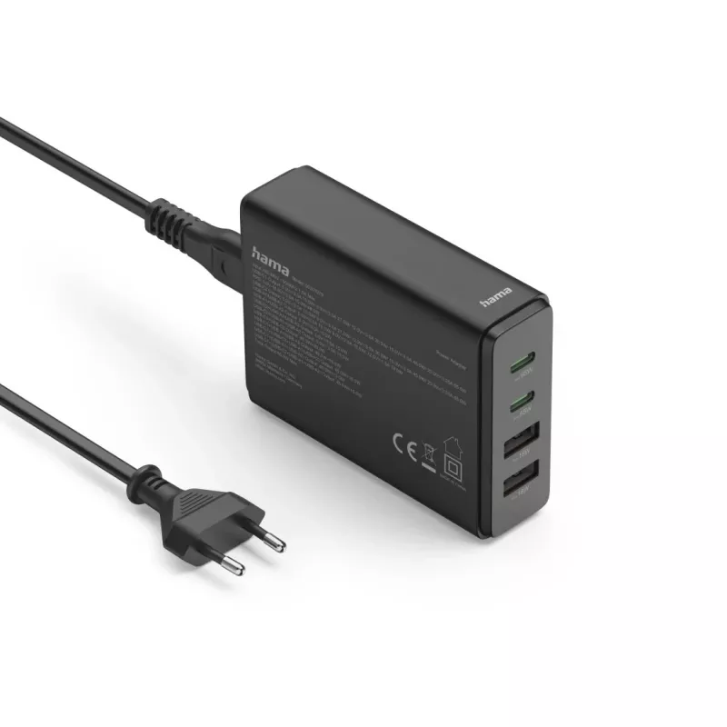 Hama 00201979 Ladegerät für mobile Geräte Laptop, Powerbank, Smartphone, Tablet Schwarz AC Schnellladung Indoor