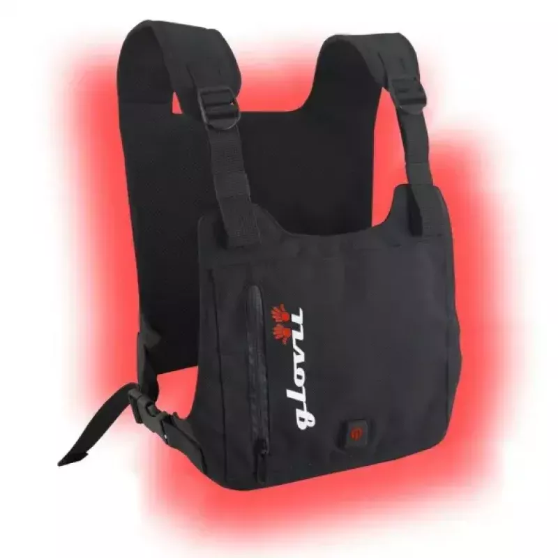 Schutzweste Glovii GV1U — unisex Polyesterweste zum Skifahren, atmungsaktiv, wasserdicht, ganzjährig, schwarz