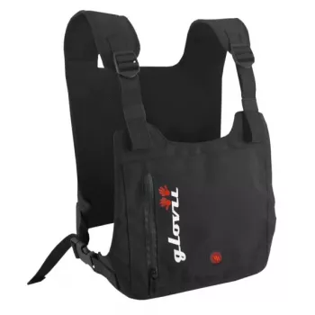 Schutzweste Glovii GV1U — unisex Polyesterweste zum Skifahren, atmungsaktiv, wasserdicht, ganzjährig, schwarz
