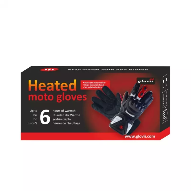 Handschuhe Glovii GDBL Motorradfahren Polyester Leder Erwachsene 800g