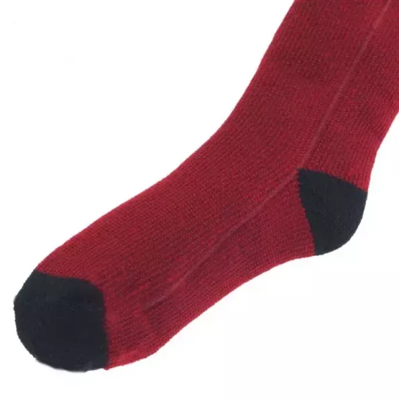 Sportsocken Glovii GQ3L L, unisex beheizte Baumwollsocken mit integriertem Heizelement, Temperaturregelung, rot