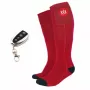 Sportsocken Glovii GQ3L L, unisex beheizte Baumwollsocken mit integriertem Heizelement, Temperaturregelung, rot