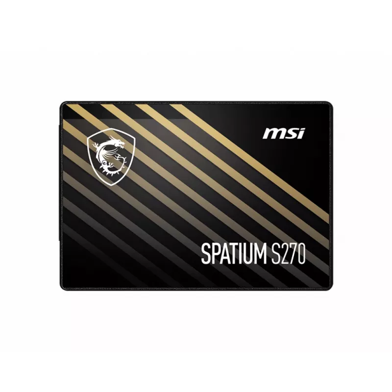 2.5-Zoll SATA III SSD MSI SPATIUM S270 240GB — 3D NAND, 6 Gbit/s, 400 MB/s