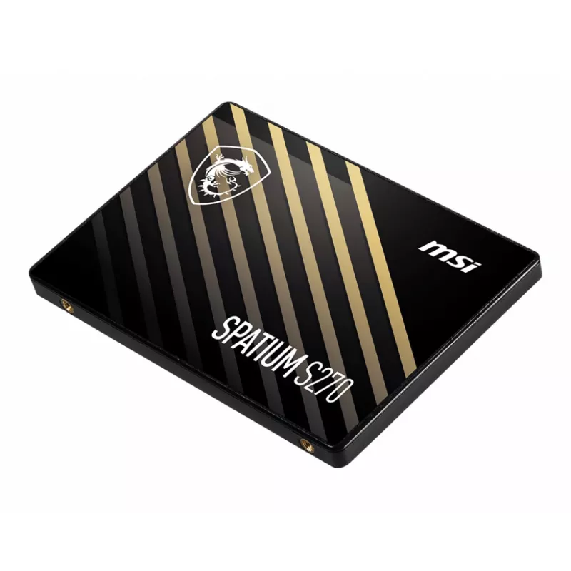 2.5-Zoll SATA III SSD MSI SPATIUM S270 240GB — 3D NAND, 6 Gbit/s, 400 MB/s