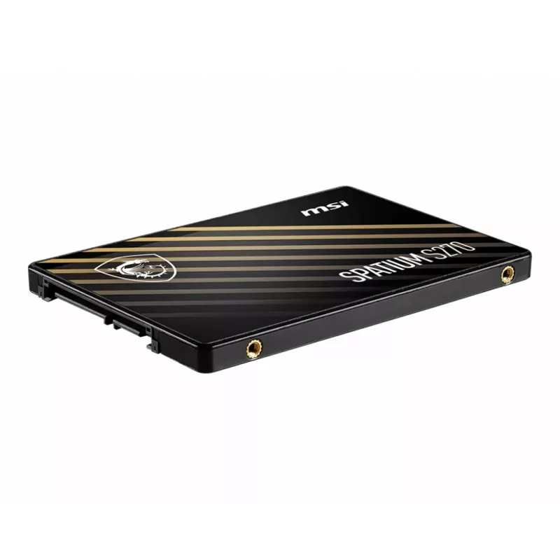 2.5-Zoll SATA III SSD MSI SPATIUM S270 240GB — 3D NAND, 6 Gbit/s, 400 MB/s