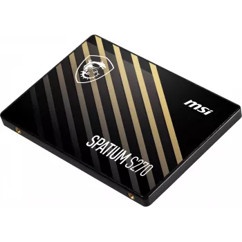 2,5 Zoll SATA III SSD MSI SPATIUM S270 480 GB — 3D NAND, 450 MB/s Schreiben, 2 Mio. Stunden MTBF