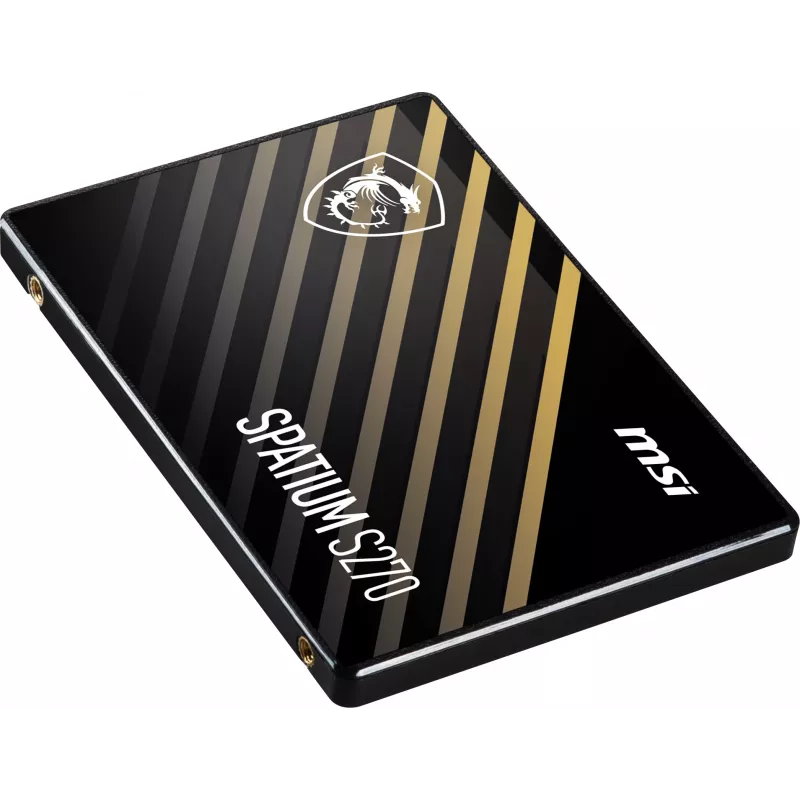 2,5 Zoll SATA III SSD MSI SPATIUM S270 480 GB — 3D NAND, 450 MB/s Schreiben, 2 Mio. Stunden MTBF