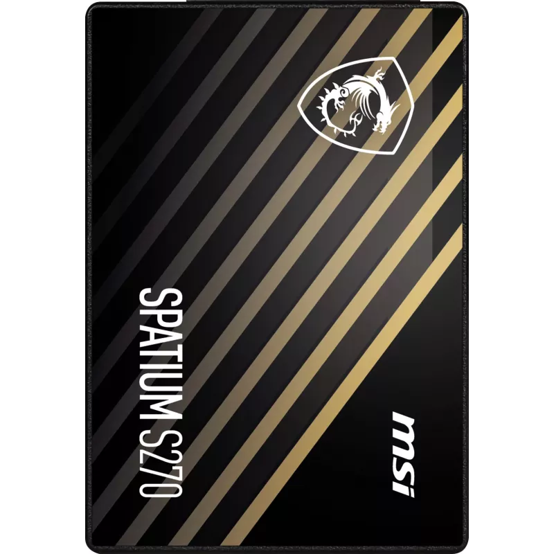 2,5 Zoll SATA III SSD MSI SPATIUM S270 480 GB — 3D NAND, 450 MB/s Schreiben, 2 Mio. Stunden MTBF