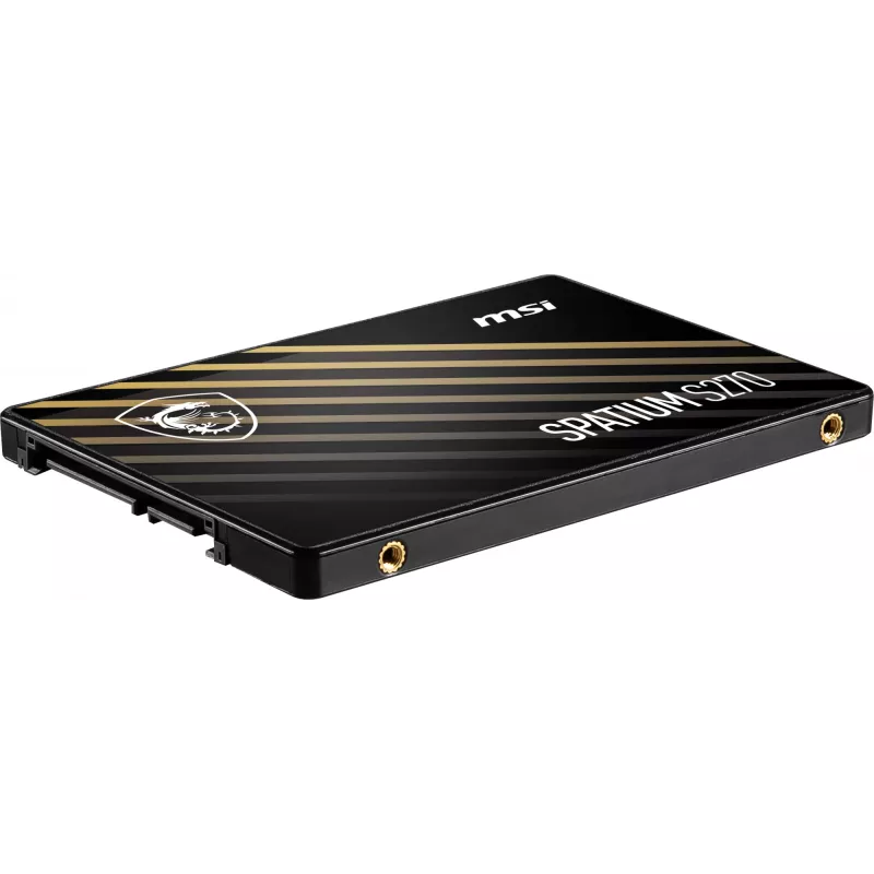 2,5 Zoll SATA III SSD MSI SPATIUM S270 480 GB — 3D NAND, 450 MB/s Schreiben, 2 Mio. Stunden MTBF