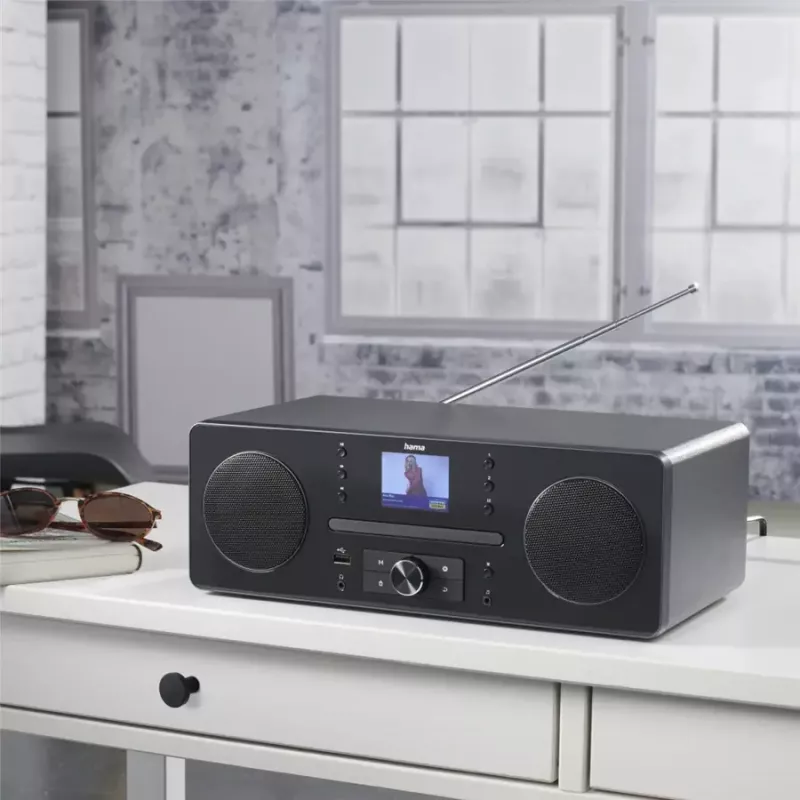 Hama DIR1570CBT Schwarz, Grau tragbarer CD-Player