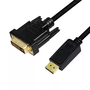 Videokabel-Adapter LogiLink CV0130 1 m DisplayPort DVI Schwarz