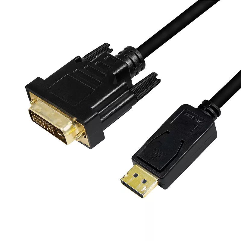 Videokabel-Adapter LogiLink CV0130 1 m DisplayPort DVI Schwarz