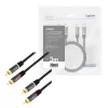 Audiokabel LogiLink CA1206 3m 2xCinch Stecker Schwarz