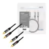 Audiokabel LogiLink CA1208 7,5 m 2 x Cinch Schwarz