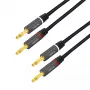 Audiokabel LogiLink CA1211 5m 2x Banana Schwarz