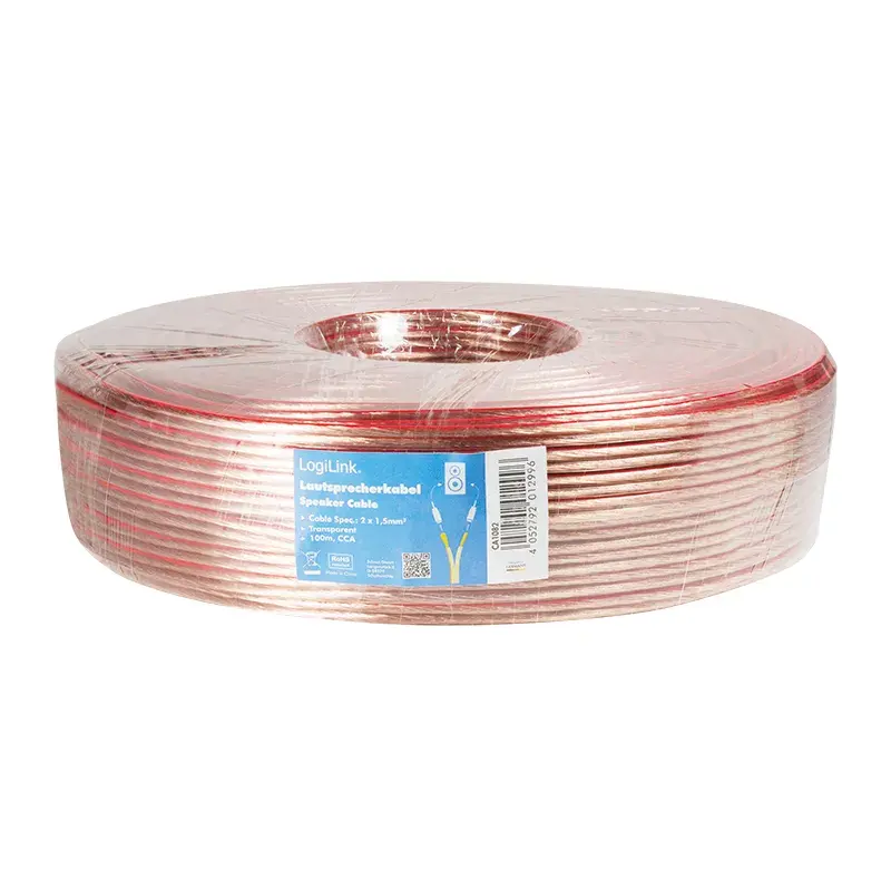 Audiokabel LogiLink CA1082 100 m Transparent