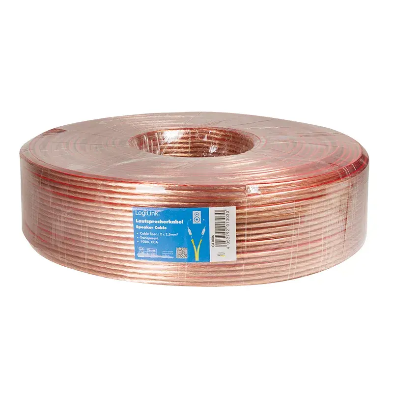 Audiokabel LogiLink CA1086 100 m Transparent