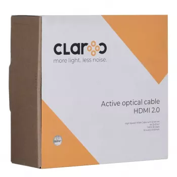 claroc FEN-HDMI-20-40M, Glasfaser-HDMI-Kabel, Active Optical Kabel (AOC) HDMI 2.0, 4K, 40 m