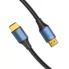 HDMI-Kabel Vention 2.1 8K 2 m, umflochtener Baumwollmantel, 48 Gbit/s, 120 Hz, HDMI Typ A Stecker–Stecker, blau