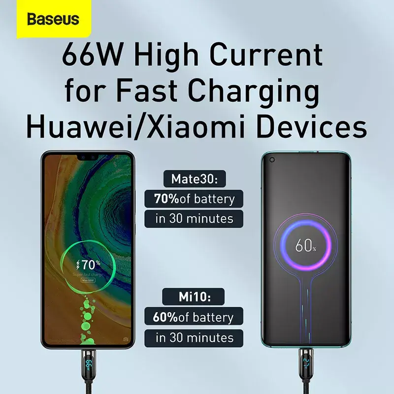 USB-Kabel Baseus CASX020001 1m USB A USB C Schwarz
