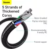 USB-Kabel Baseus CASX020001 1m USB A USB C Schwarz