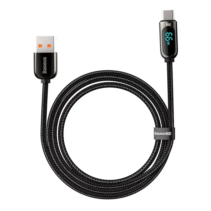 USB-Kabel Baseus CASX020001 1m USB A USB C Schwarz