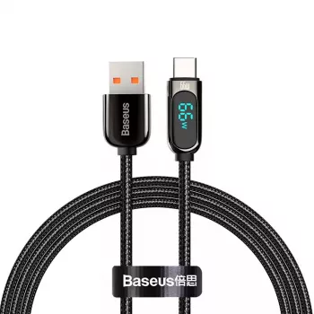USB-Kabel Baseus CASX020001 1m USB A USB C Schwarz