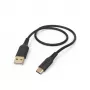 Hama Flexibles USB-Kabel USB 2.0 1,5 m USB A USB C Schwarz