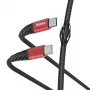 Hama Extreme USB-Kabel USB 2.0 1,5 m USB-C Schwarz, Rot