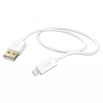 Hama Ladekabel, USB-A - Lightning, 1,5 m, Weiß