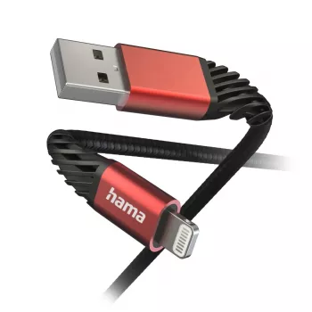 Hama Extreme Lightning to USB A Kabel 1.5 m 2.4 A