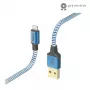 Kabel Hama Reflective 1,5 m Blau Lightning auf USB A 2,4 A