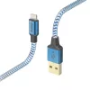 Kabel Hama Reflective 1,5 m Blau Lightning auf USB A 2,4 A