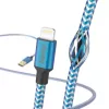 Kabel Hama Reflective 1,5 m Blau Lightning auf USB A 2,4 A